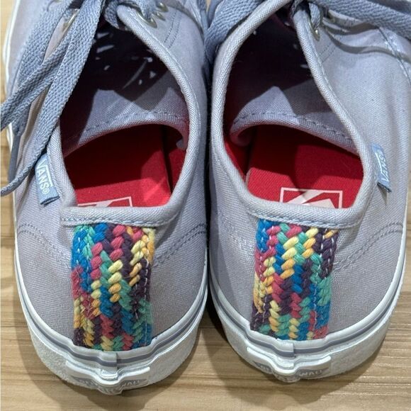 Vans Light Purple Lavender Embroidered Sneakers Women’s 8 - Picture 5 of 5